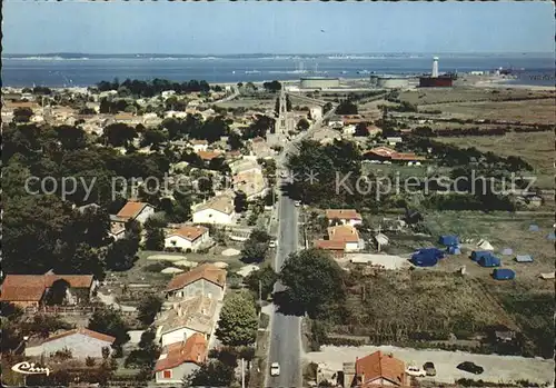 Le Verdon sur Mer Fliegeraufnahme Srrassenpartie Kat. Le Verdon sur Mer