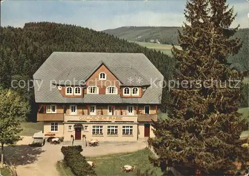Furtwangen Hoehenhotel Goldener Rabe Kat. Furtwangen im Schwarzwald