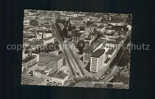 Hannover Fliegeraufnahme Georgenstrasse Kat. Hannover