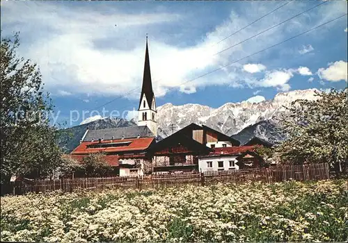 Mieming Kirche Mieminger Berge  / Mieming /Tiroler Oberland