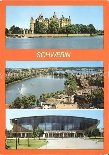 Schwerin Mecklenburg Schloss Pfaffenteich Ziegelsee Kongresshalle  Kat. Schwerin