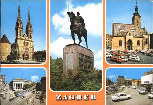 Zagreb Denkmal Muenster Kirche  Kat. Zagreb