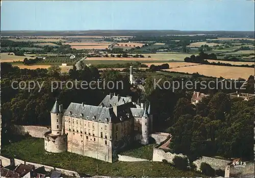 Chateauneuf sur Cher Fliegeraufnahme Schloss  Kat. Chateauneuf sur Cher