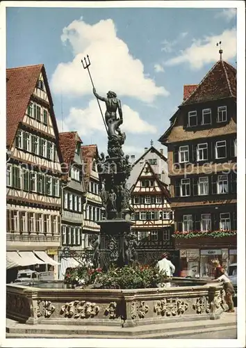 Tuebingen Marktbrunnen  Kat. Tuebingen