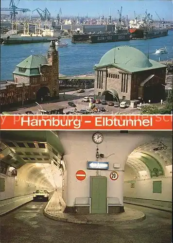 Hamburg Elbtunnel  Kat. Hamburg