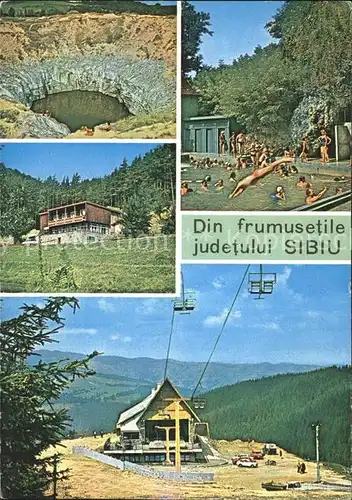 Sibiu Hermannstadt Paltinis Cabana Teleferic Curmatura Stejii Kat. Sibiu