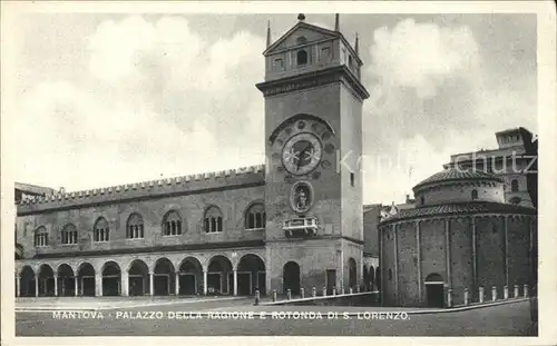 Mantova Palazzo della Ragione et Rotonda S. Lorenzo Kat. Mantova