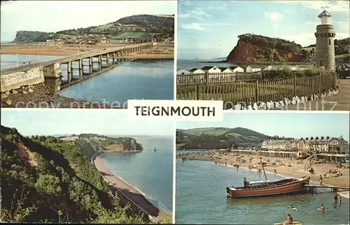 Teignmouth Teignbridge Strand Bruecke Leuchtturm Kat. Teignbridge