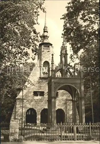 Luetzen Gustav Adolf Denkmal mit Kapelle Kat. Luetzen