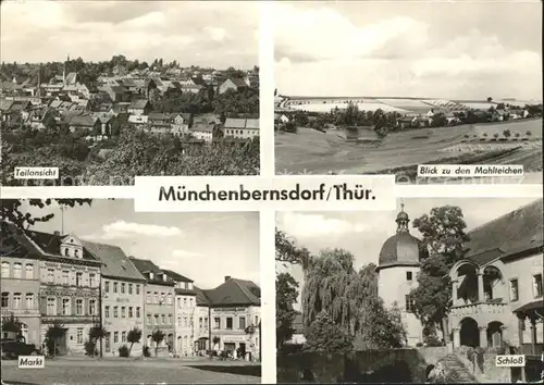 Muenchenbernsdorf Mahlteiche Schloss Markt Kat. Muenchenbernsdorf