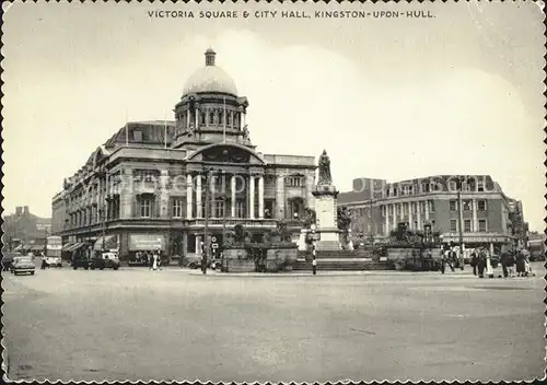 Kingston upon Hull City of Victoria Square and City Hall Kat. Kingston upon Hull City of