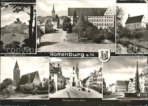 Rottenburg Neckar Wurmlinger Kapelle Wallfahrtskirche Weggental Dom Marktplatz Kat. Rottenburg am Neckar