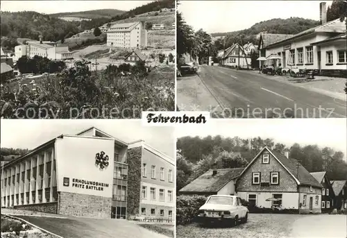 Fehrenbach Thueringer Wald Erholungsheim Fritz Sattler Kat. Masserberg