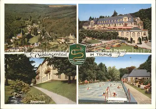 Schlangenbad Taunus Total Staatl Kurhotel Roemerbad Schwimmbad Kat. Schlangenbad