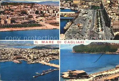 Cagliari Hotel Mediterraneo e Basilica di NS di Bonana Il Porto e Via Roma Panorama Spiaggia Kat. Cagliari