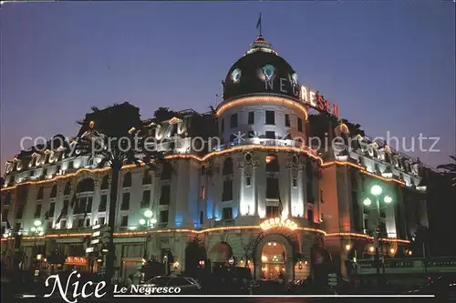 Nice Alpes Maritimes Hotel Negresco Kat. Nice