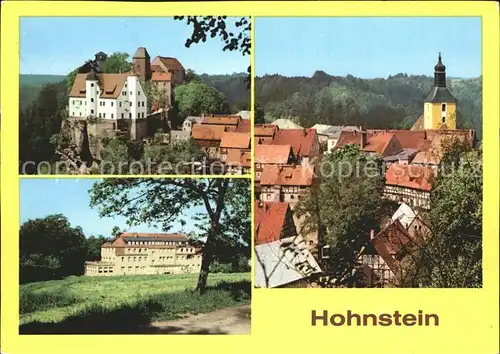 Hohnstein Saechsische Schweiz Burg FDGB Erholungsheim Hermann Duncker Teilansicht Kat. Hohnstein