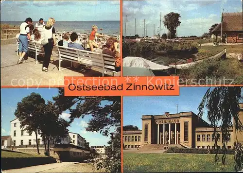 Zinnowitz Ostseebad Strand Am Achterwasser Erholungsheim VEB Bitterfeld Kulturhaus