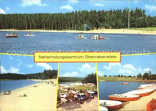 Karl Marx Stadt Naherholugszentrum Oberrabenstein See Strand Terrasse Bootsliegeplatz Kat. Chemnitz