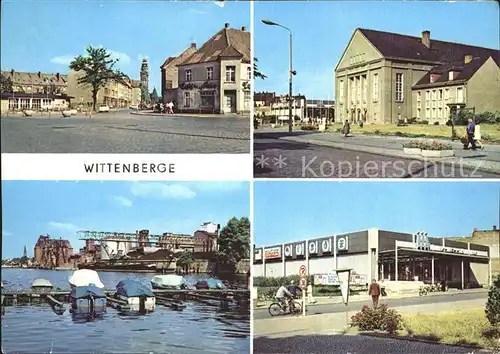 Wittenberge Prignitz Am Stern Kulturhaus Hafen HO Kaufhalle Kat. Wittenberge