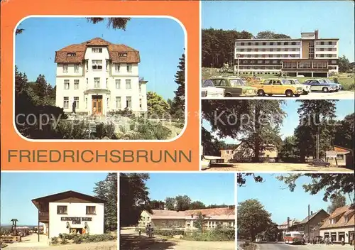 Friedrichsbrunn Harz Sanatorium Thaelmann FDGB Bettenhaus Kurt Dillge Bergraststaette Viktorshoehe Klobenberg Baude HOG Zum Ramberg Kat. Friedrichsbrunn