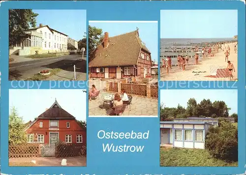 Wustrow Ostseebad FDGB Ferienheim Helgoland Cafe Sonnenhof Strand Schifferwiege Urlaubersiedlung Kat. Ostseebad Wustrow