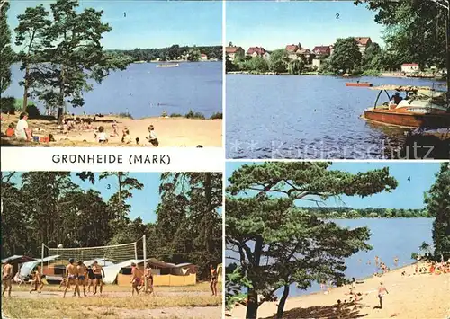 Gruenheide Mark Fangschleuse Werlsee Gruenheide Zeltplatz Peetzsee  Kat. Gruenheide Mark