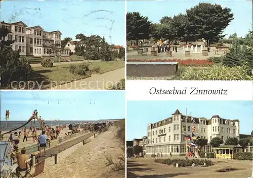 Zinnowitz Ostseebad Promenade Minisportanlage Kegelbahn Strand Ferienheim Glueck auf