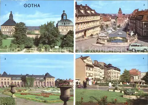 Gotha Thueringen Schloss Hauptmarkt Orangerie Arnoldiplatz Kat. Gotha