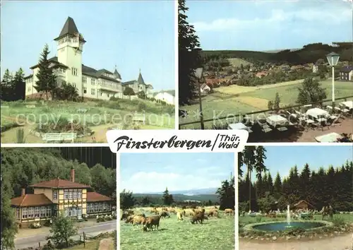 Finsterbergen Kurhaus Ortsblick Steigermuehle Am Rennsteig Konzertplatz Kat. Finsterbergen Thueringer Wald