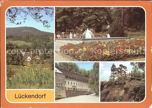 Lueckendorf Hochwald Kurpark Gaststaette Kretscham Fuchskanzel Kat. Kurort Oybin