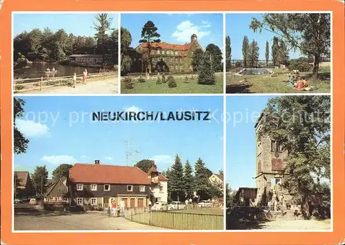 Neukirch Lausitz Valtentalseebaude Gondelteich Lessingschule Heimatmuseum Kat. Neukirch Lausitz