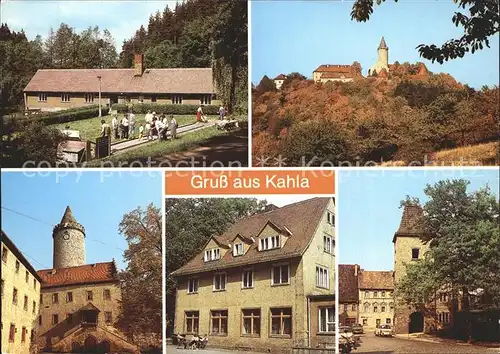 Kahla Elster Leuchtenburg Innenhof FDGB Erholungsheim Jaques Decour Karl Liebknecht Platz Kat. Plessa