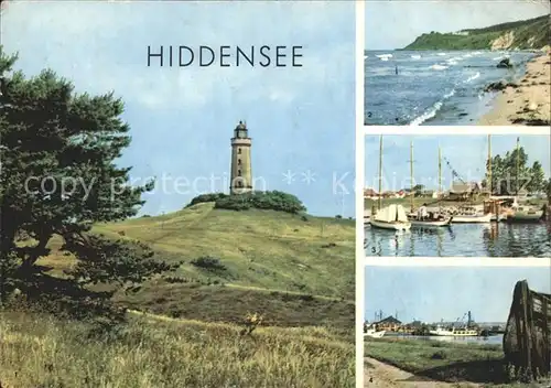 Insel Hiddensee Kloster Leuchtturm Strand Neuendorf Vitte Kat. Insel Hiddensee