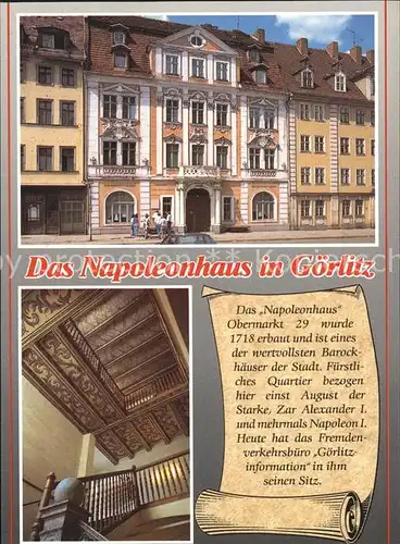 Goerlitz Sachsen Napoleonhaus Treppenaufgang Kat. Goerlitz