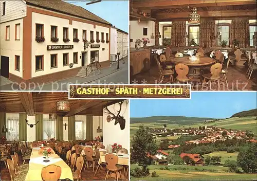 Neukirchen Heilig Blut Gasthof Spaeth Metzgerei Gastraum Panorama Kat. Neukirchen b.Hl.Blut