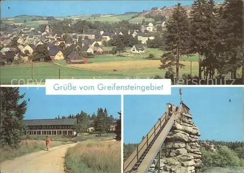 Ehrenfriedersdorf Erzgebirge Hormersdorf JH Adolf Hennecke Geyer Aussichtfelsen auf den Greifensteinen Kat. Ehrenfriedersdorf