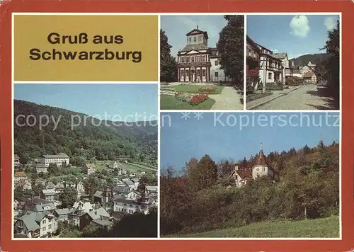 Schwarzburg Thueringer Wald Teilansichten Kaisersaalgebaeude Unterer Ort Kat. Schwarzburg