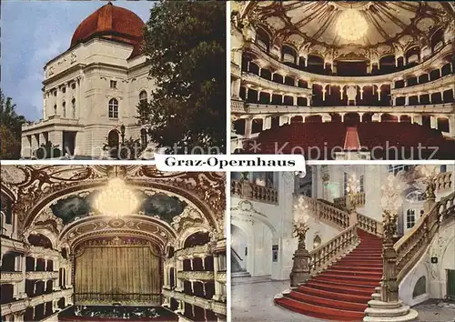 Graz Steiermark Opernhaus Inneres Treppenaufgang Kat. Graz