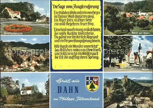 Dahn Jungfernsprung Total Markt Heldenfriedhof Ruine Alt Dahn Kat. Dahn