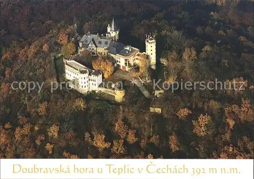 Teplice Doubravska hora u Teplic v Cechach Fliegeraufnahme Kat. Teplice