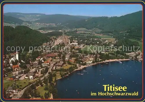 Titisee Neustadt Fliegeraufnahme Kat. Titisee Neustadt