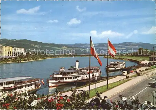 Linz Donau DDSG Anlegestelle Donaupartie Kat. Linz