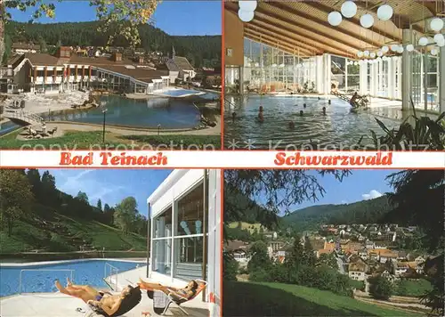Bad Teinach Zavelstein Kurmittelzentrum Hallen und Freibad Ortsblick Kat. Bad Teinach Zavelstein