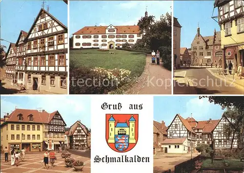 Schmalkalden Kirchhof Schloss Wilhelmsburg Mohrengasse Altmarkt Hessenhof Kat. Schmalkalden