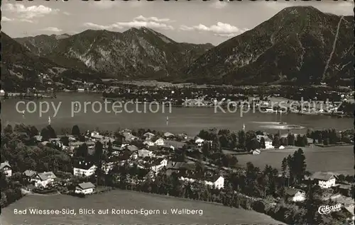 Bad Wiessee mit Rottach Egern und Wallberg Fliegeraufnahme Kat. Bad Wiessee