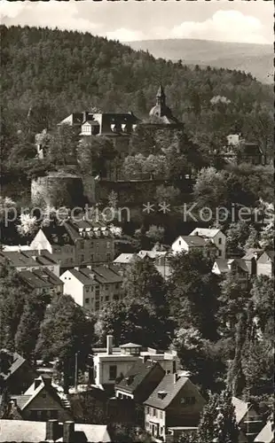 Siegen Westfalen Blick zum Oberen Schloss Kat. Siegen