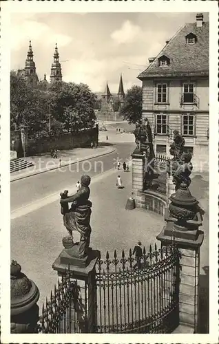 Fulda Schlossblick auf Dom und Michaelskirche Kat. Fulda