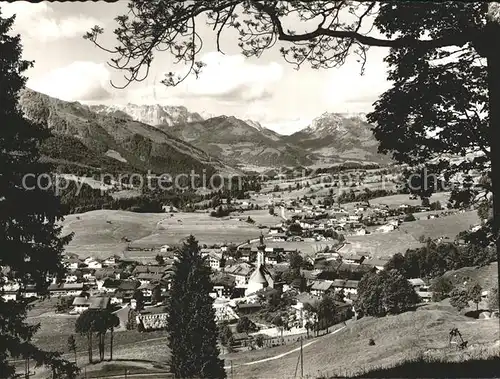 Reit Winkl Panorama mit Kaisergebirge Kat. Reit im Winkl