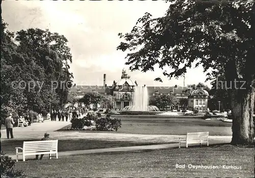 Bad Oeynhausen Kurhaus Kurpark Fontaene Kat. Bad Oeynhausen